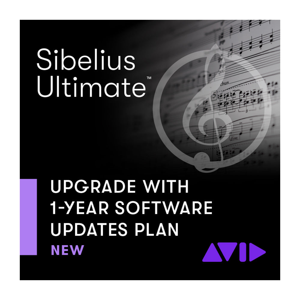 Avid Sibelius Ultimate One-Year Updates and Support Reinstatement Plan (Perpetual to 1-Year Subscription)