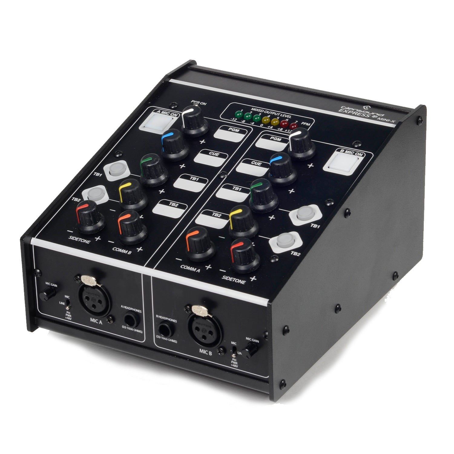 Glensound Express IP Mini X - Compact 2-User Dante / AES67 Commentary Unit