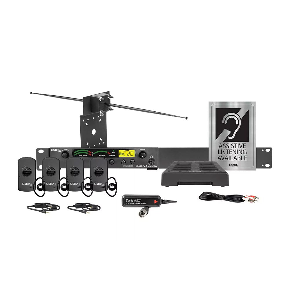 Listen Technologies LS-55-216-D - Listen iDSP Prime Level III Stationary RF System (216 MHz with Dante)