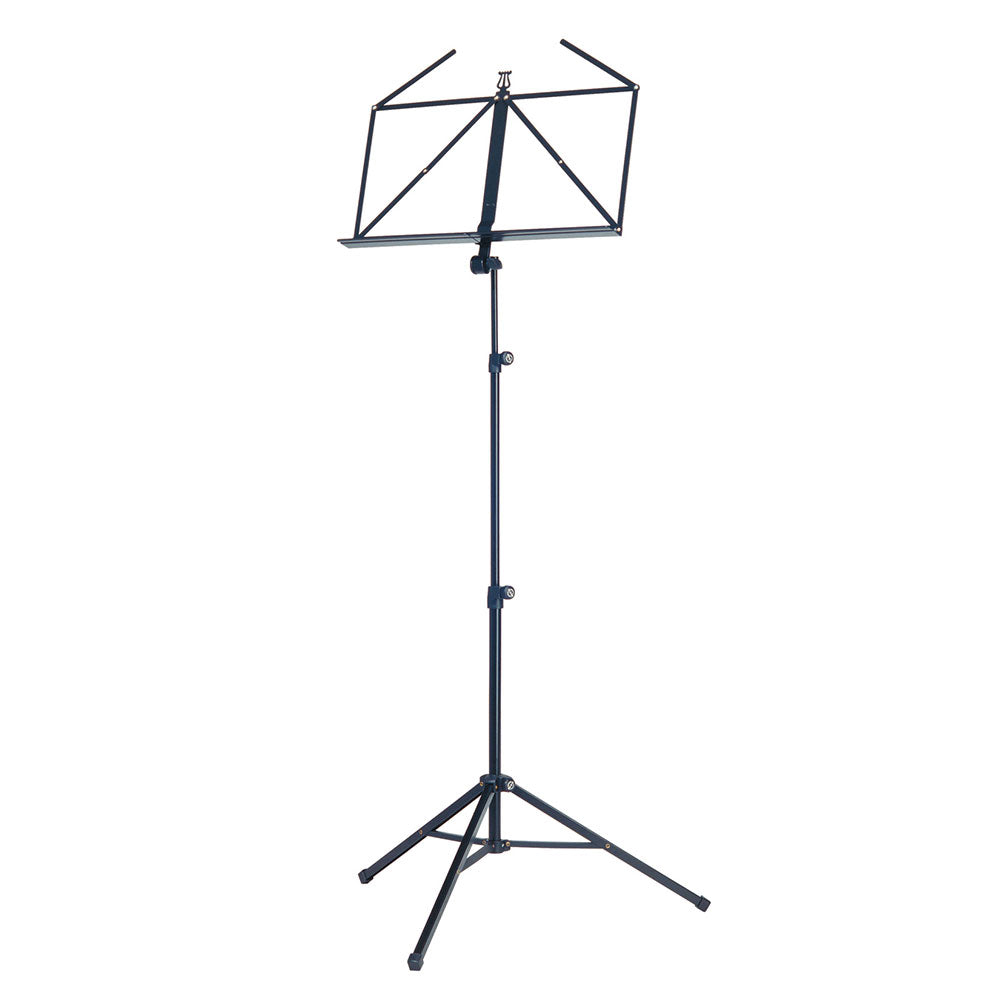 K + M 10065 Folding Music Stand - Black