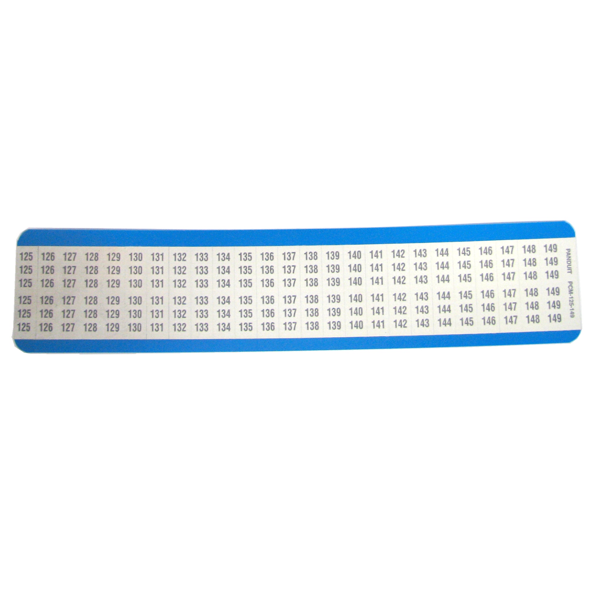Panduit Pieces M-125-149 Consecutive Number Wire Marker Card - #125-149