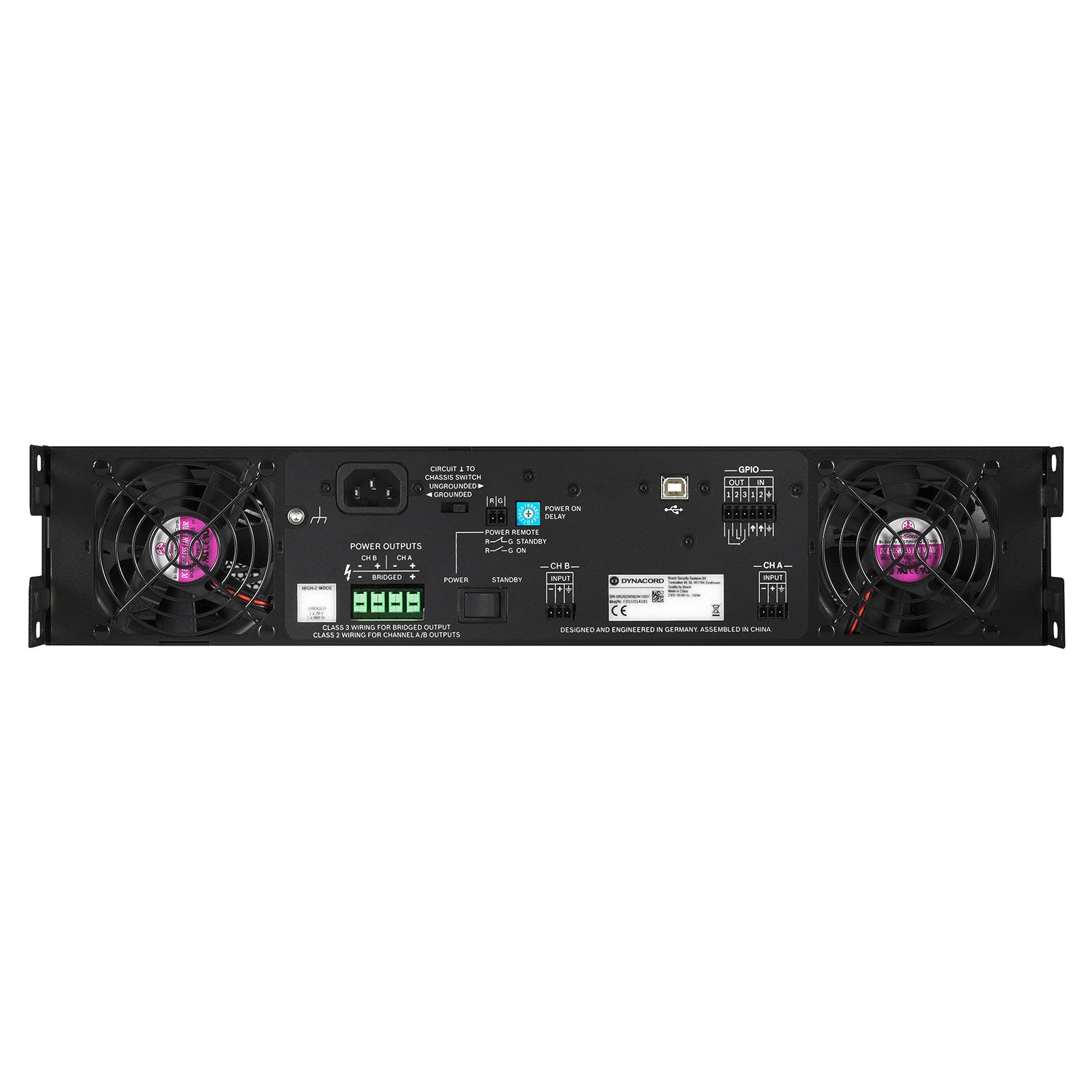 Dynacord C1800FDI 2-Channel 2x950W Installation DSP Power Amplifier