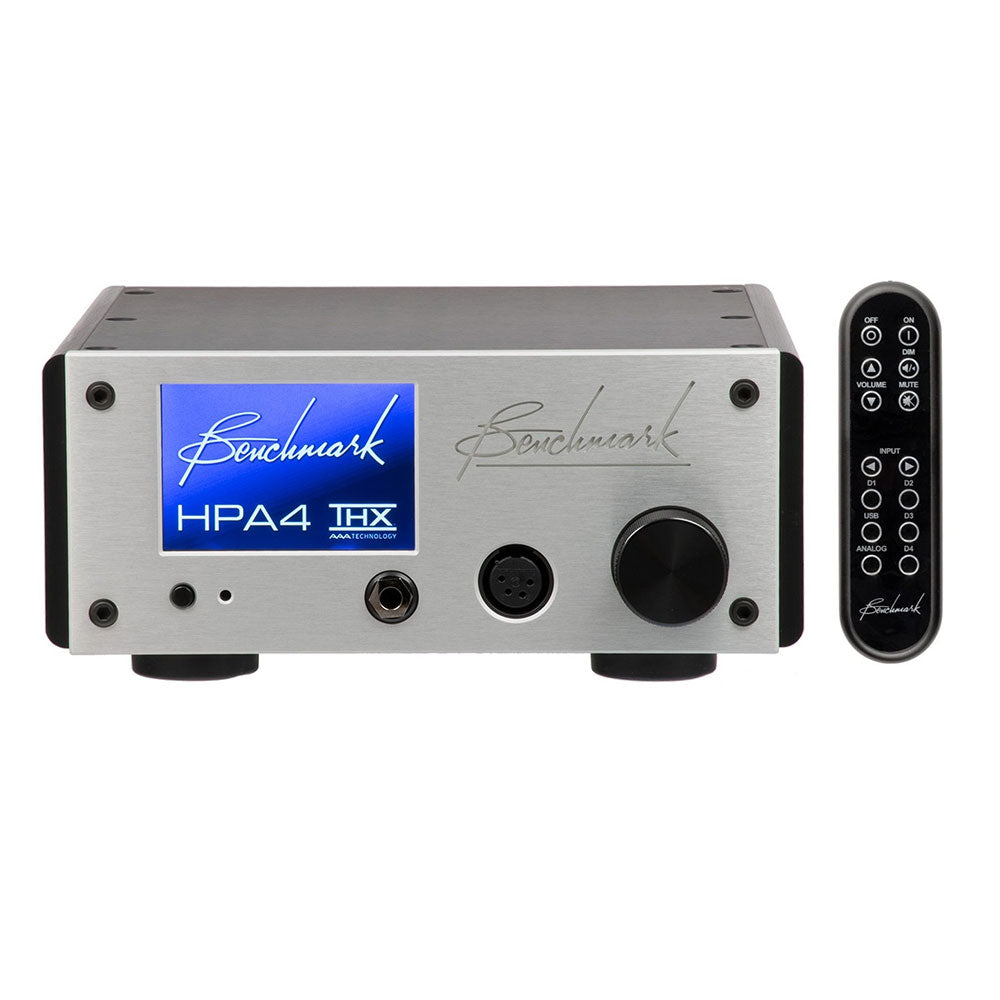 Benchmark HPA4 High-Quality Headphone Amplifier (Silver with Remote Control)