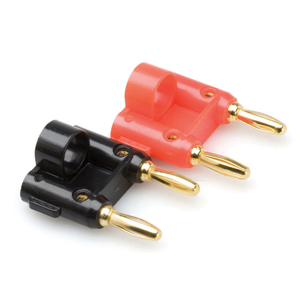 Hosa BNA-240 Connector, Dual Banana, 2 pieces