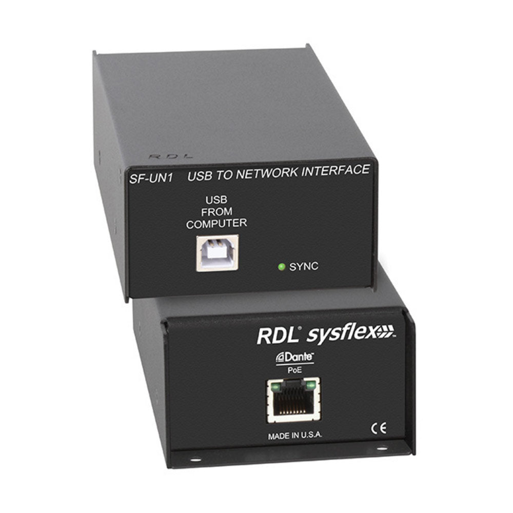 RDL SF-UN1 SysFlex Dante Network to USB Audio Interface