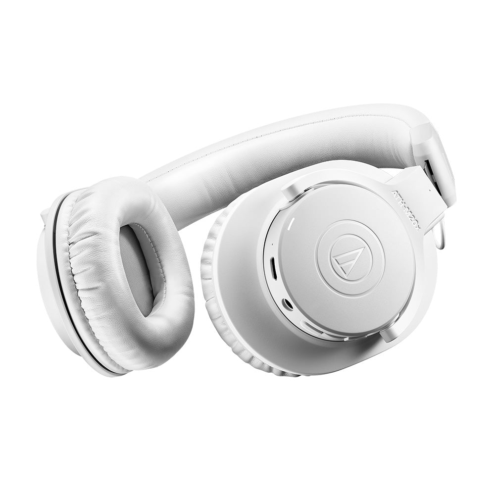 Audio-Technica ATH-M20xBT - Bluetooth Wireless Over-Ear Headphones (White)