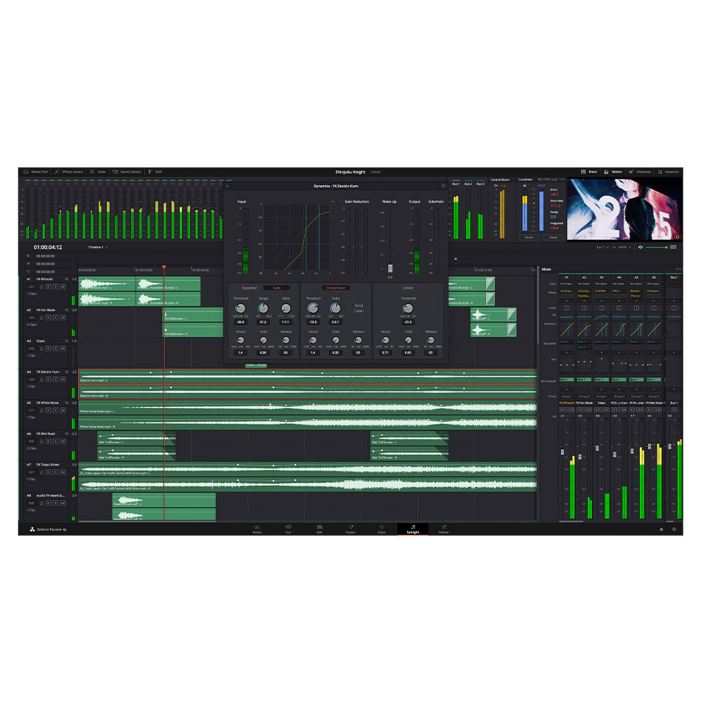 Blackmagic Design DaVinci Resolve Studio 18 - Video Editing Software (with Dongle)