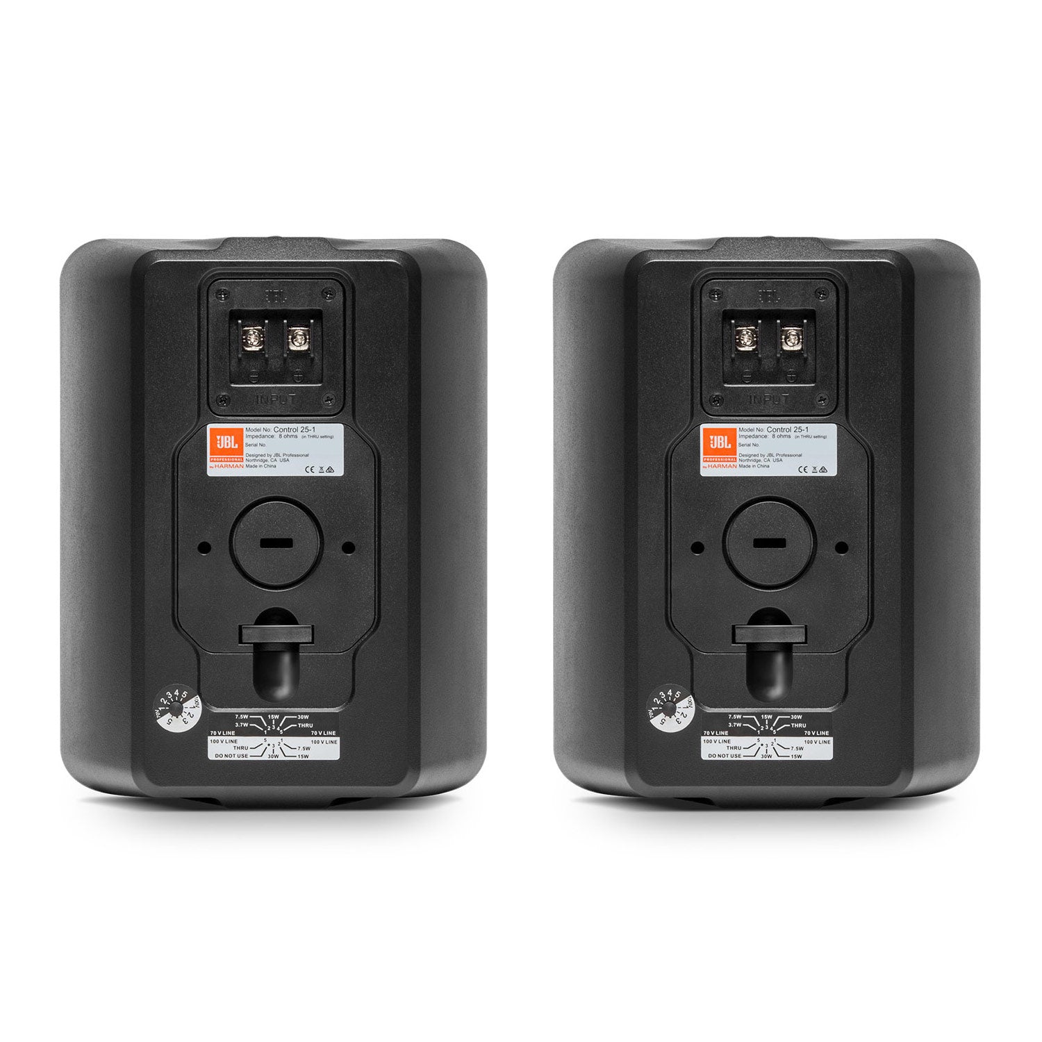 JBL Control 25-1 Compact Indoor/Outdoor Loudspeaker (White)