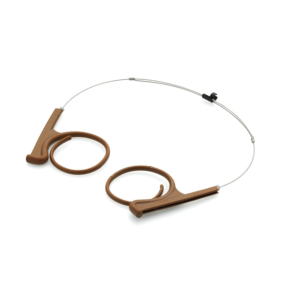 DPA Microphones HE2C12P - Dual Headset Mount for Flex Headset (Brown)