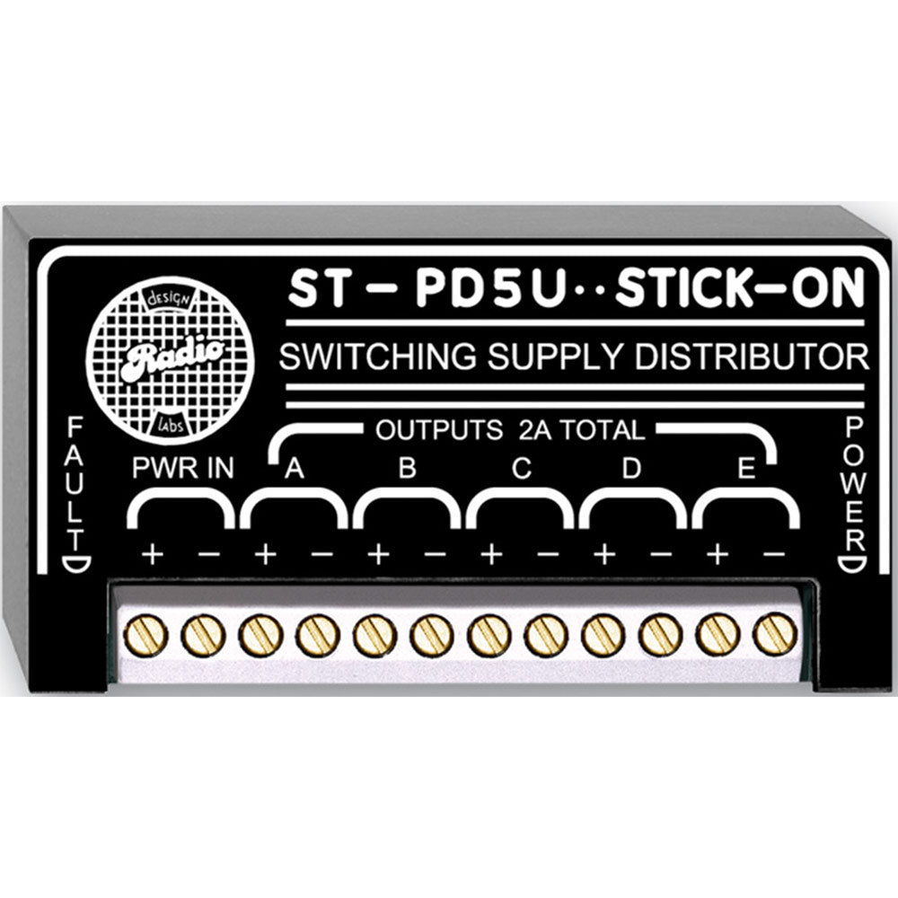 RDL ST-PD5U Stick-On 24-VDC Switching Power Supply Distributor