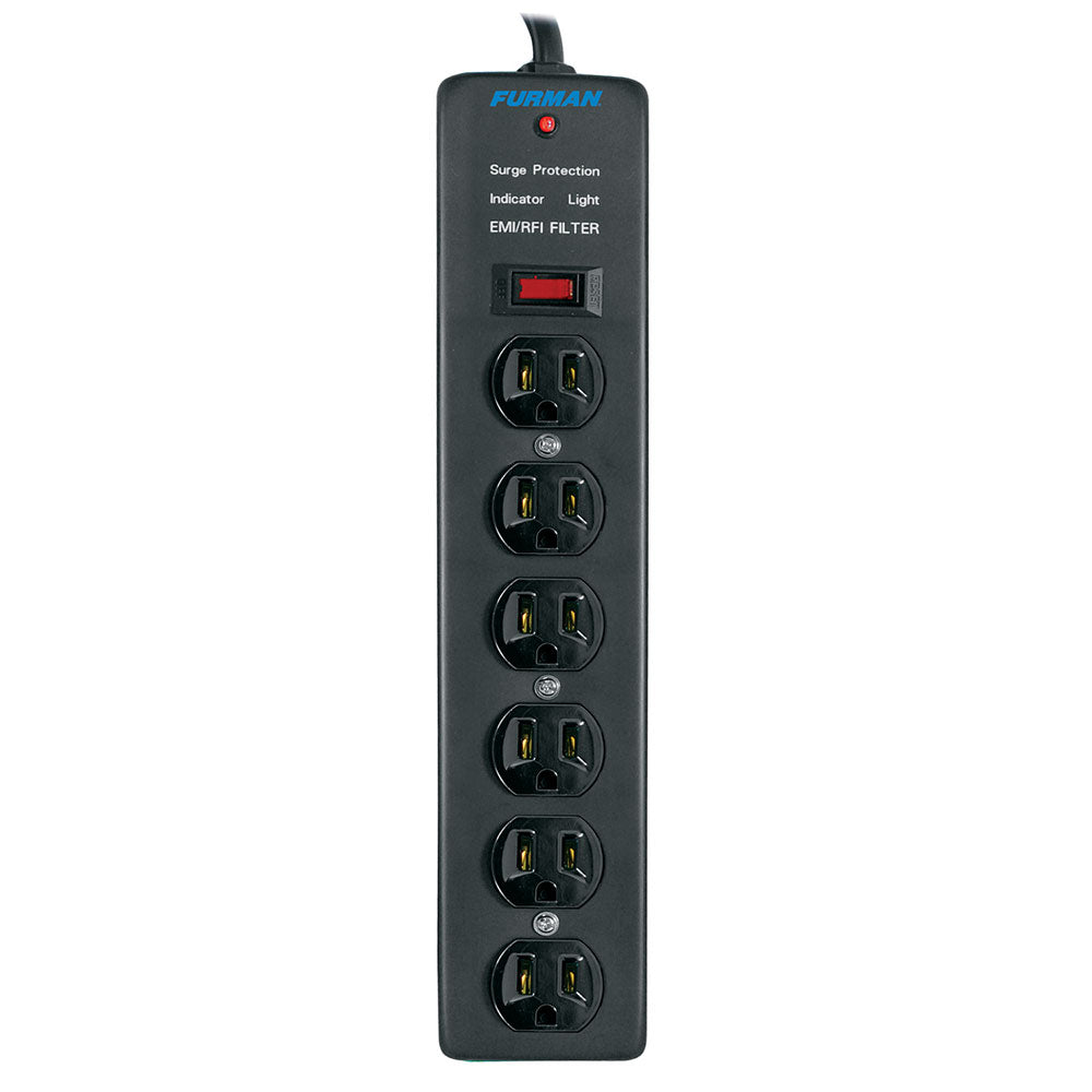 Furman SS6 - Six-Outlet Power Strip with 15-Foot Cord