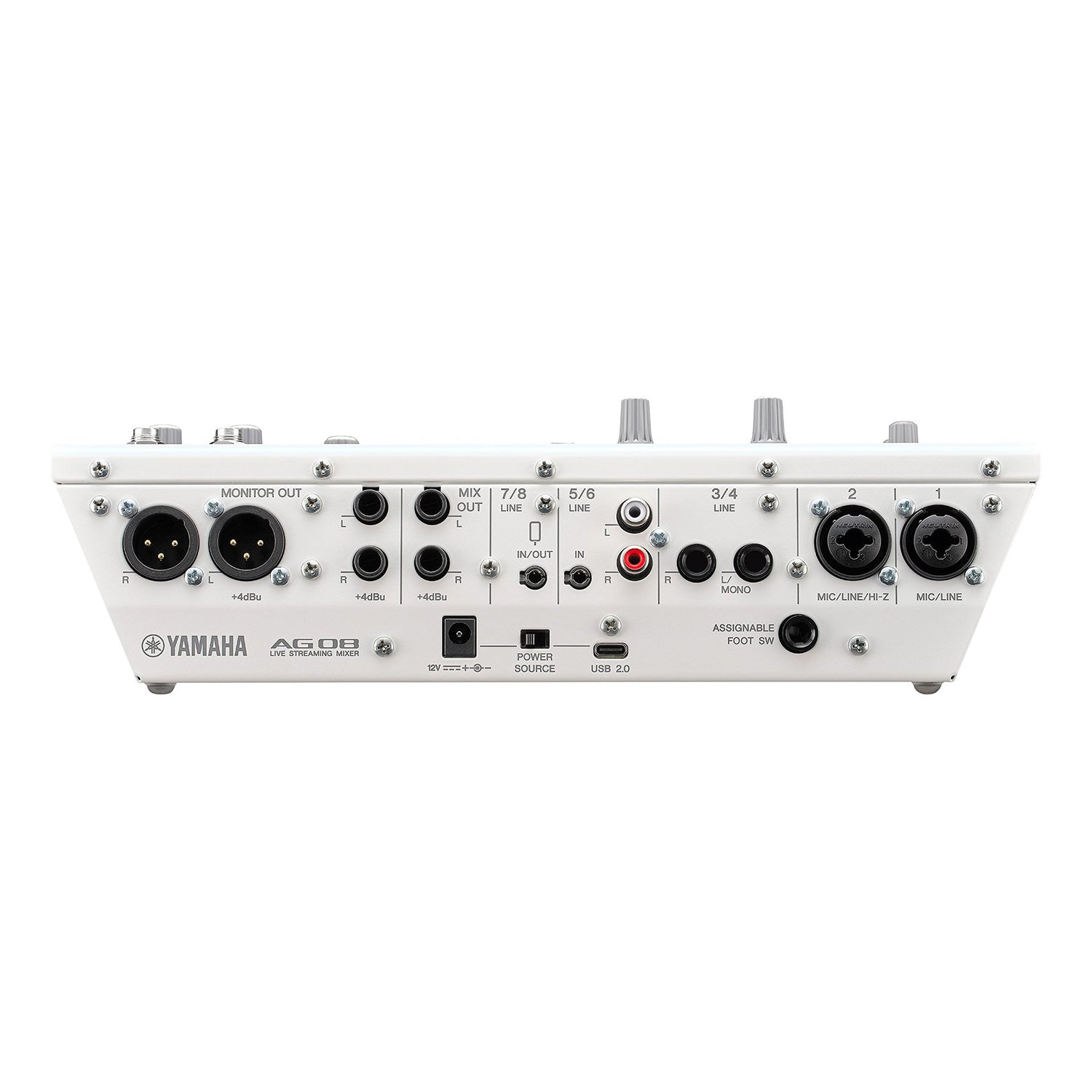 Yamaha AG08 - Live Streaming 8-Channel Mixer (White)