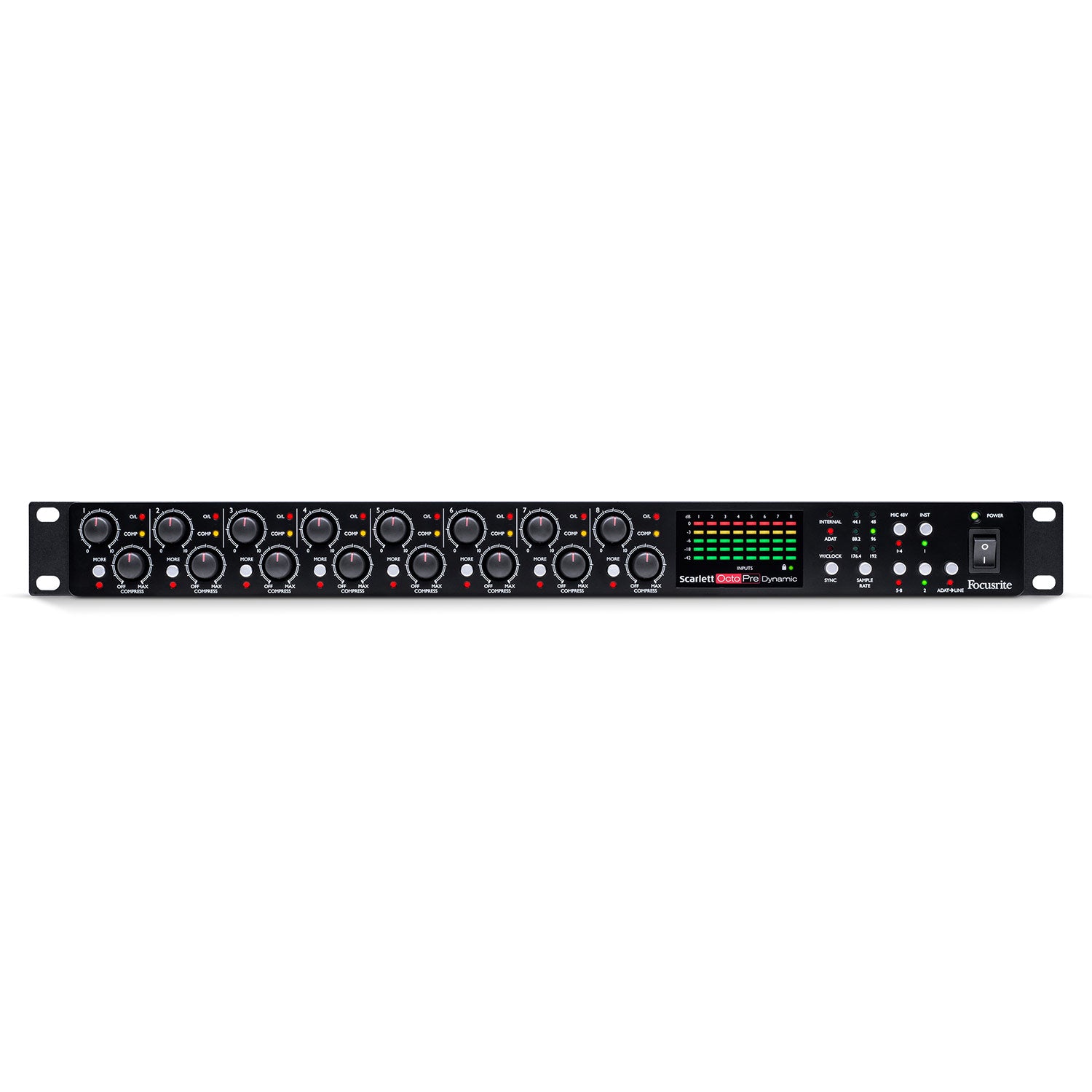 Focusrite Scarlett OctoPre Dynamic 8-Channel Microphone Preamplifier with ADAT Output
