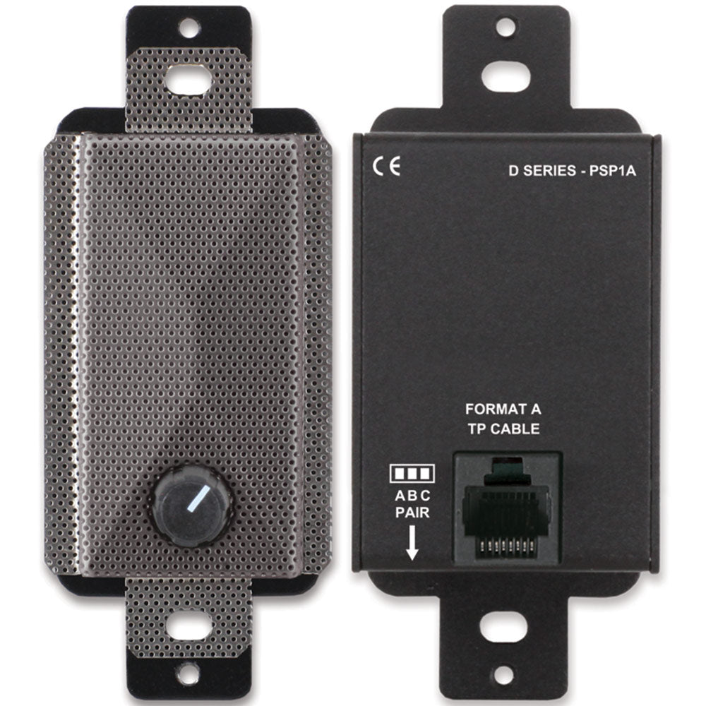 RDL DS-PSP1A Decora Mount Format-A Active Loudspeaker (Stainless)