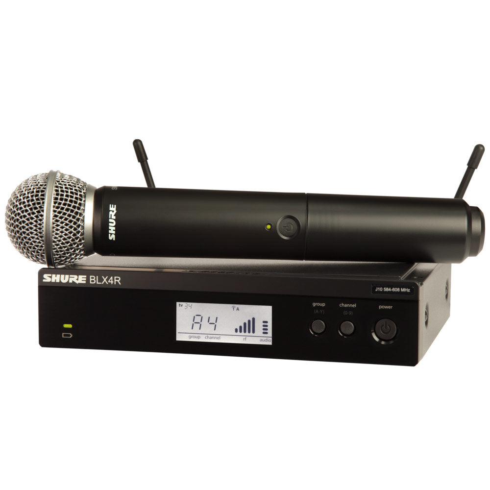 Shure BLX24R/SM58 Handheld Wireless System (H11 Band - 572-596 MHz)