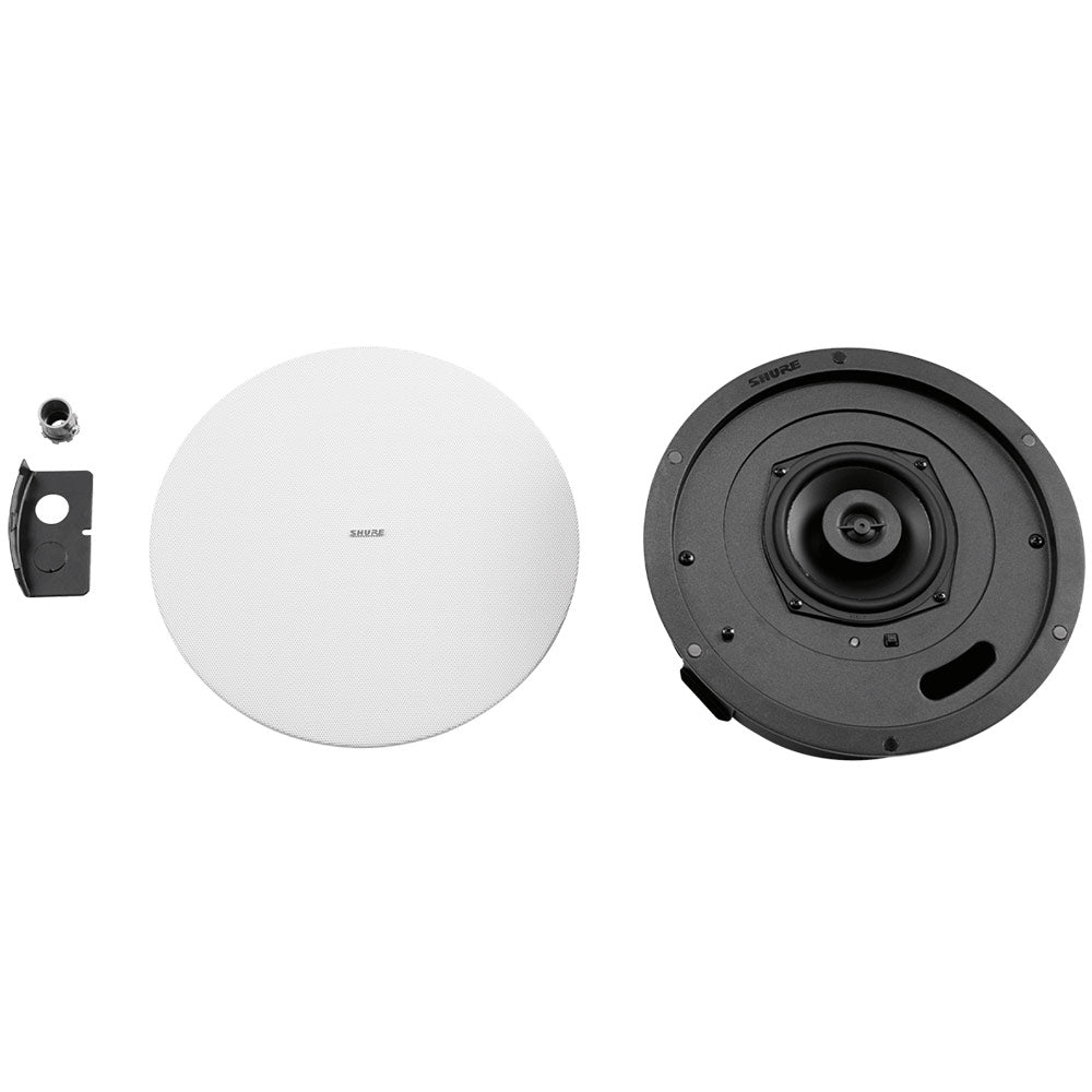Shure MXN5W-C - MicroFlex Dante-Networked Ceiling Loudspeaker and Tile Bridge Bundle