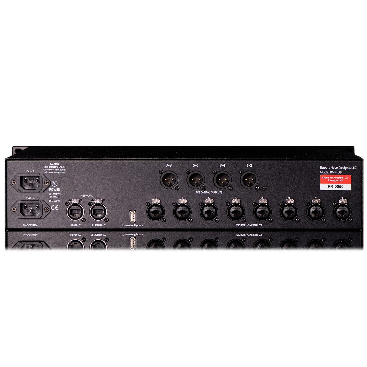 Rupert Neve Designs RMP-D8 Eight-Channel Dante Microphone Preamplifier