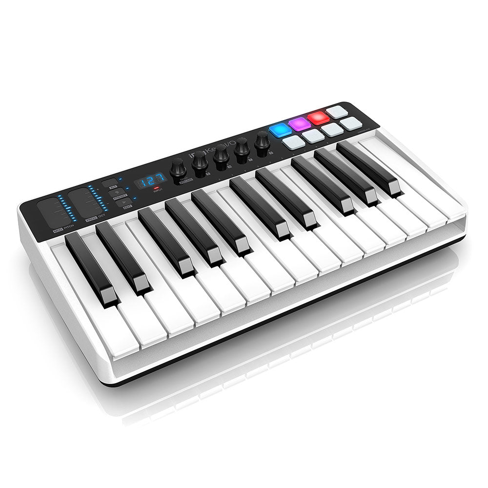 IK Multimedia iRig Keys I/O 25 - 25-Key Keyboard Workstation with Audio Interface