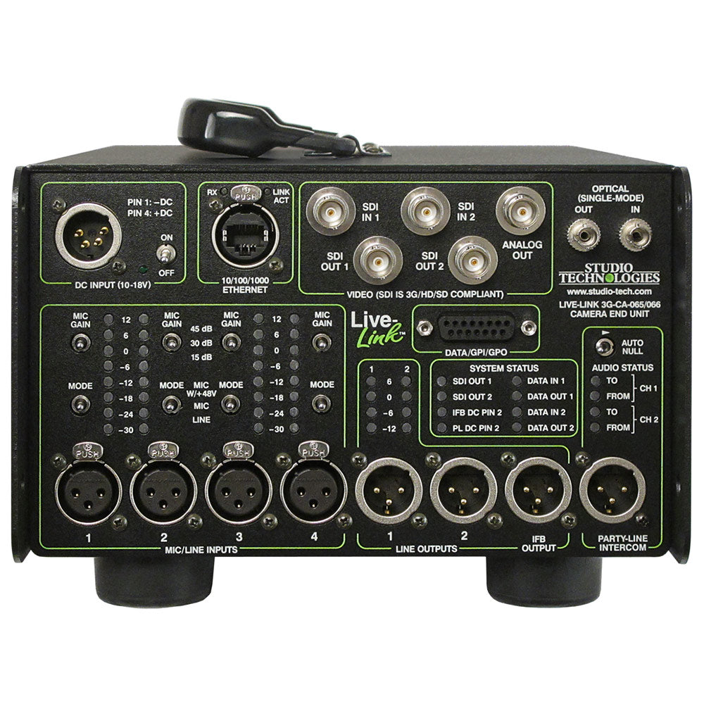 Studio Technologies LL-3G-CA-065 - Live-Link Sr. Camera-End Portable Fiber Transport Interface