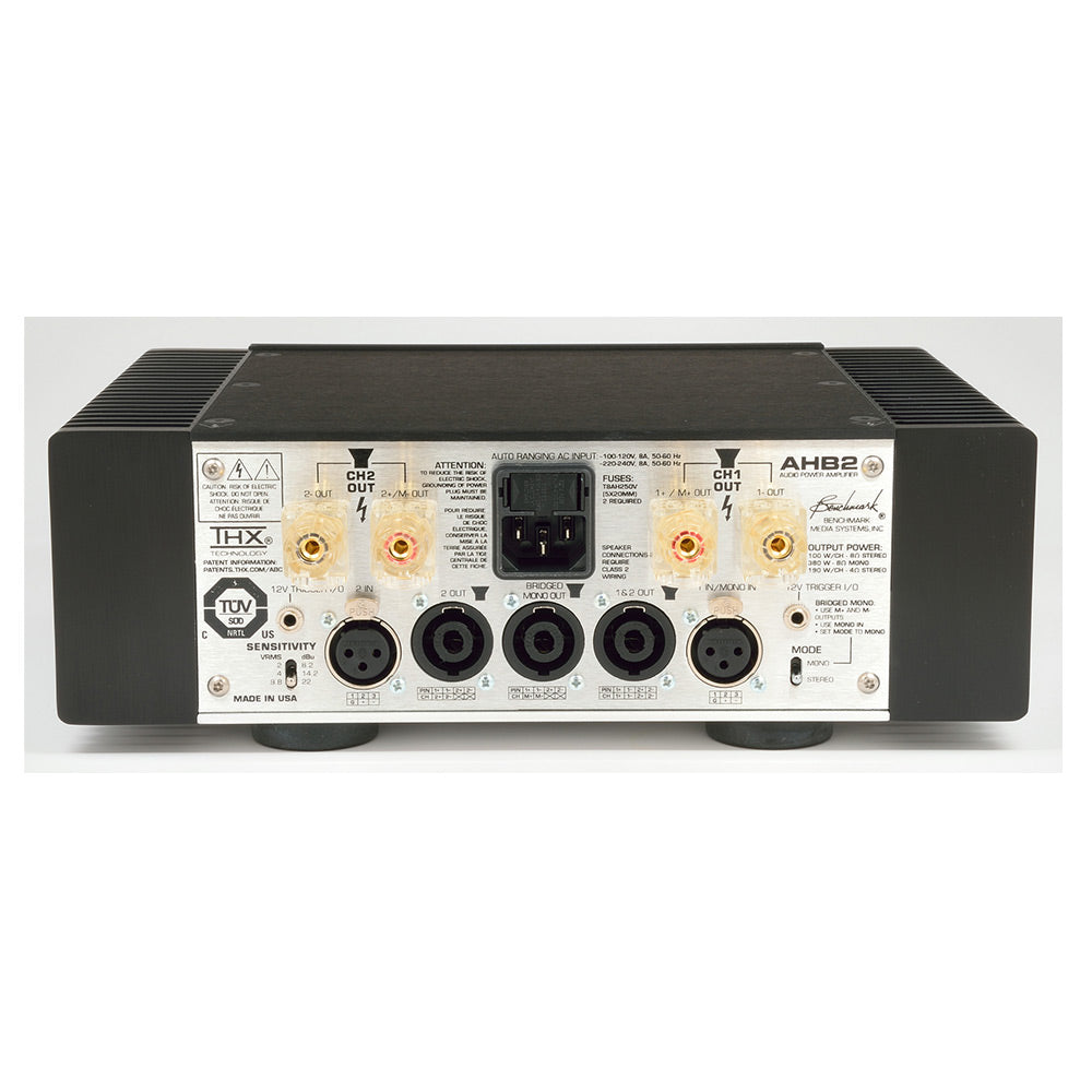 Benchmark AHB2 High Resolution Power Amplifier (Black Rack Mount)
