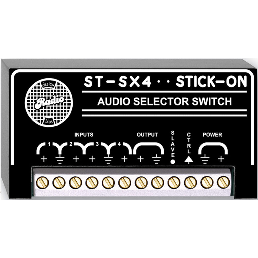 RDL ST-SX4 Unbalanced Audio Switcher - 4x1