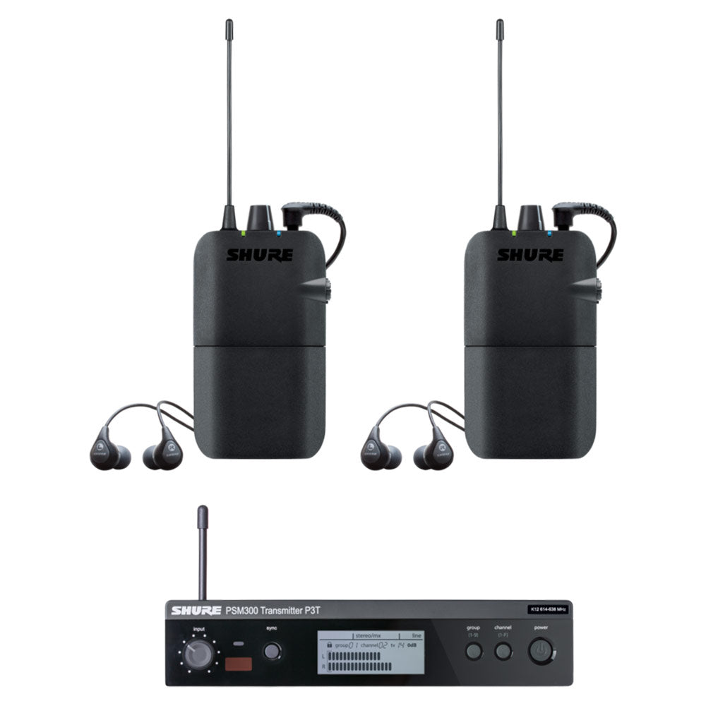 Shure P3TR112TW-G20 PSM300 TWINPACK (G20 Band - 488-512 MHz)