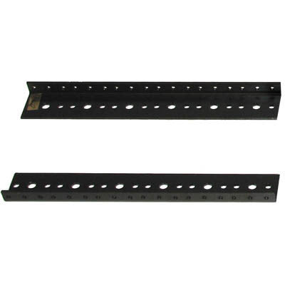 Middle Atlantic RRF6 Pair Of 6-Space Black Rack Rails