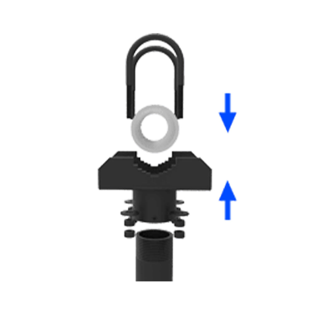 Adaptive Technologies PS-150NPS-2 - Saddle Bracket Truss Mount for 1-1/2 Inch Pipe