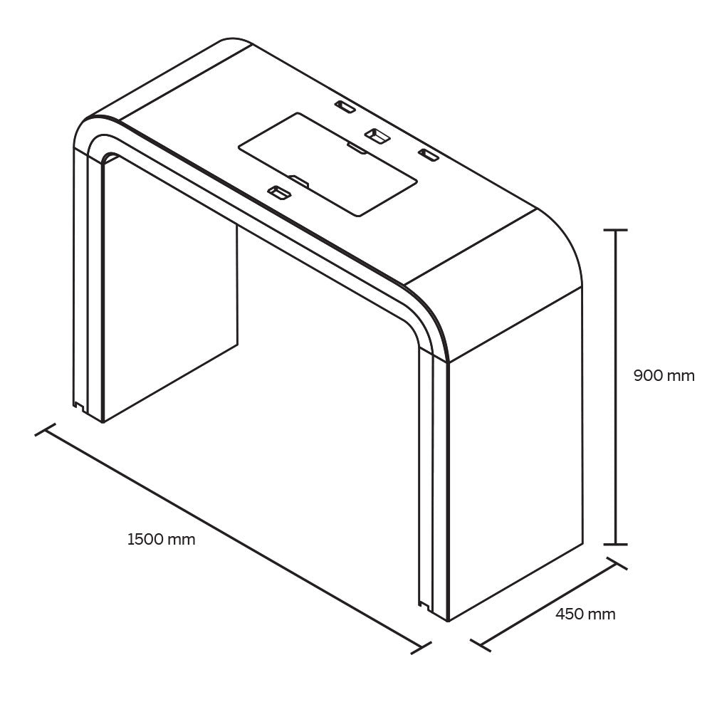 Glorious Session Cube XL - DJ Station Furniture (Black)