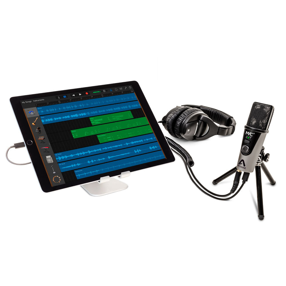 Apogee MiC Plus - USB or iOS Condenser Microphone with Headphone Out
