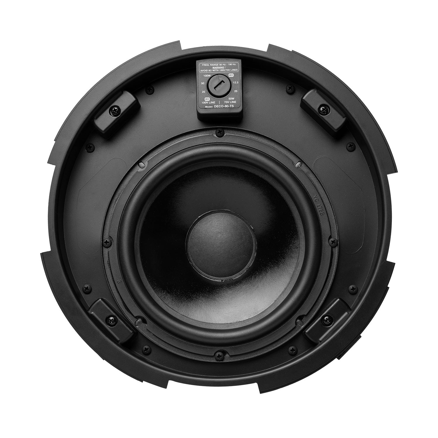 DAS DECO-80-TS - Two-Way 8-Inch Ceiling Subwoofer (White)