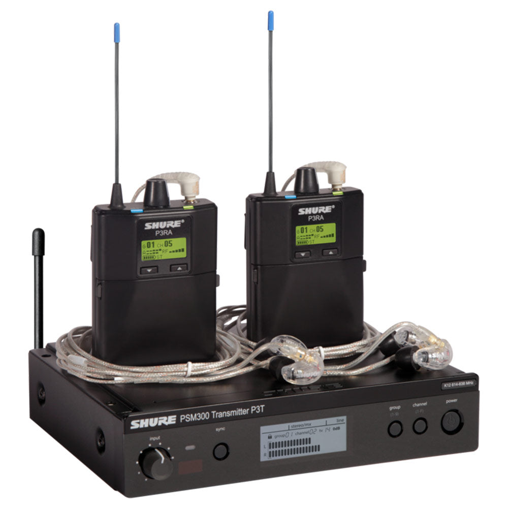 Shure Shure P3TRA215TWP-J13 PSM300 TWINPACK Pro (J13 Band / 572-589 MHz)