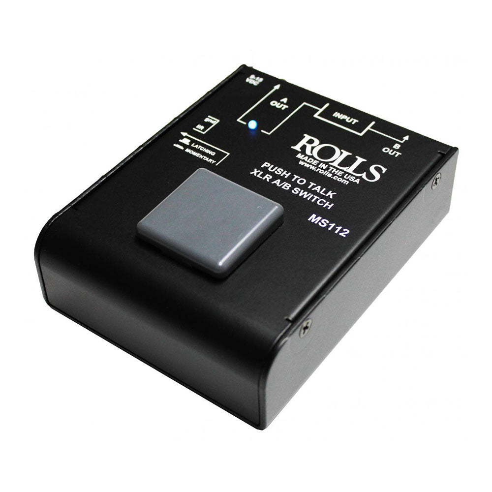 Rolls MS112 Push To Talk XLR A/B Switcher