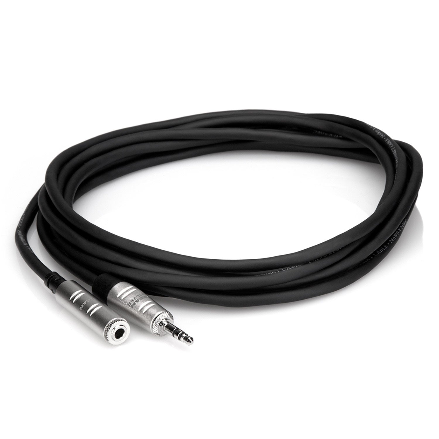 Hosa HXMM-025 Pro Headphone Extension Cable, REAN 3.5 mm TRS to 3.5 mm TRS, 25 feet