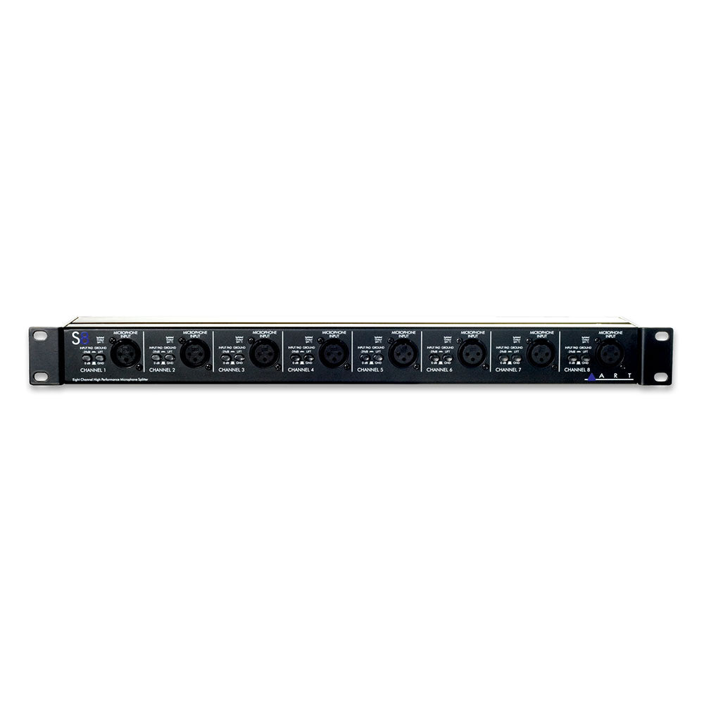 ART S8 Balanced 8 Channel 2 Way Microphone Splitter