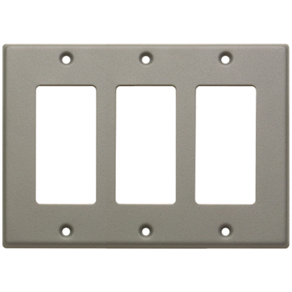 RDL CP-3 Triple Cover Plate for Decora RDL Controls (Gray)
