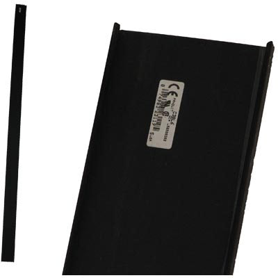 Panduit C3BL6 Wire Duct Cover - Black / 6 Foot