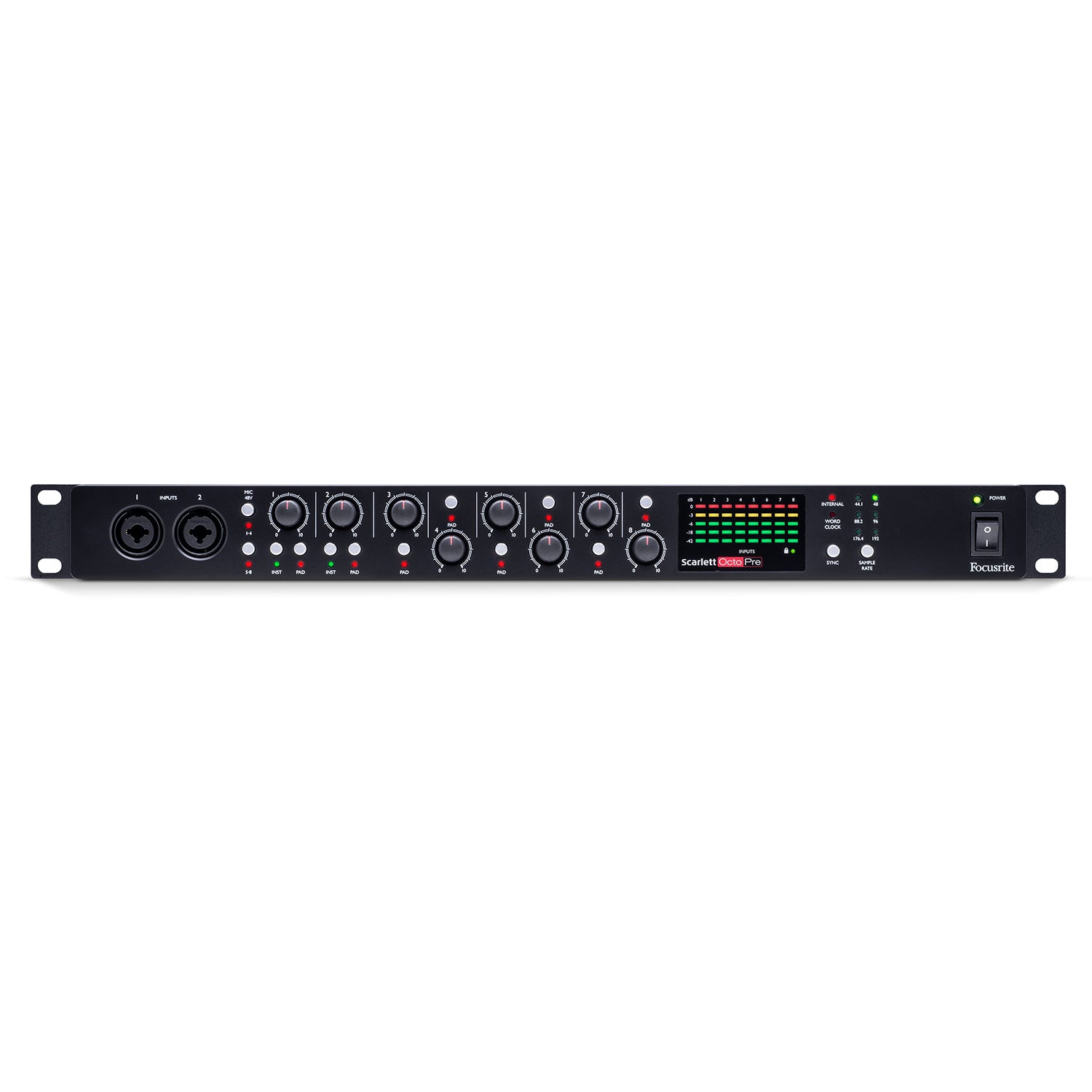 Focusrite Scarlett OctoPre 8-Channel Microphone Preamplifier with ADAT Output