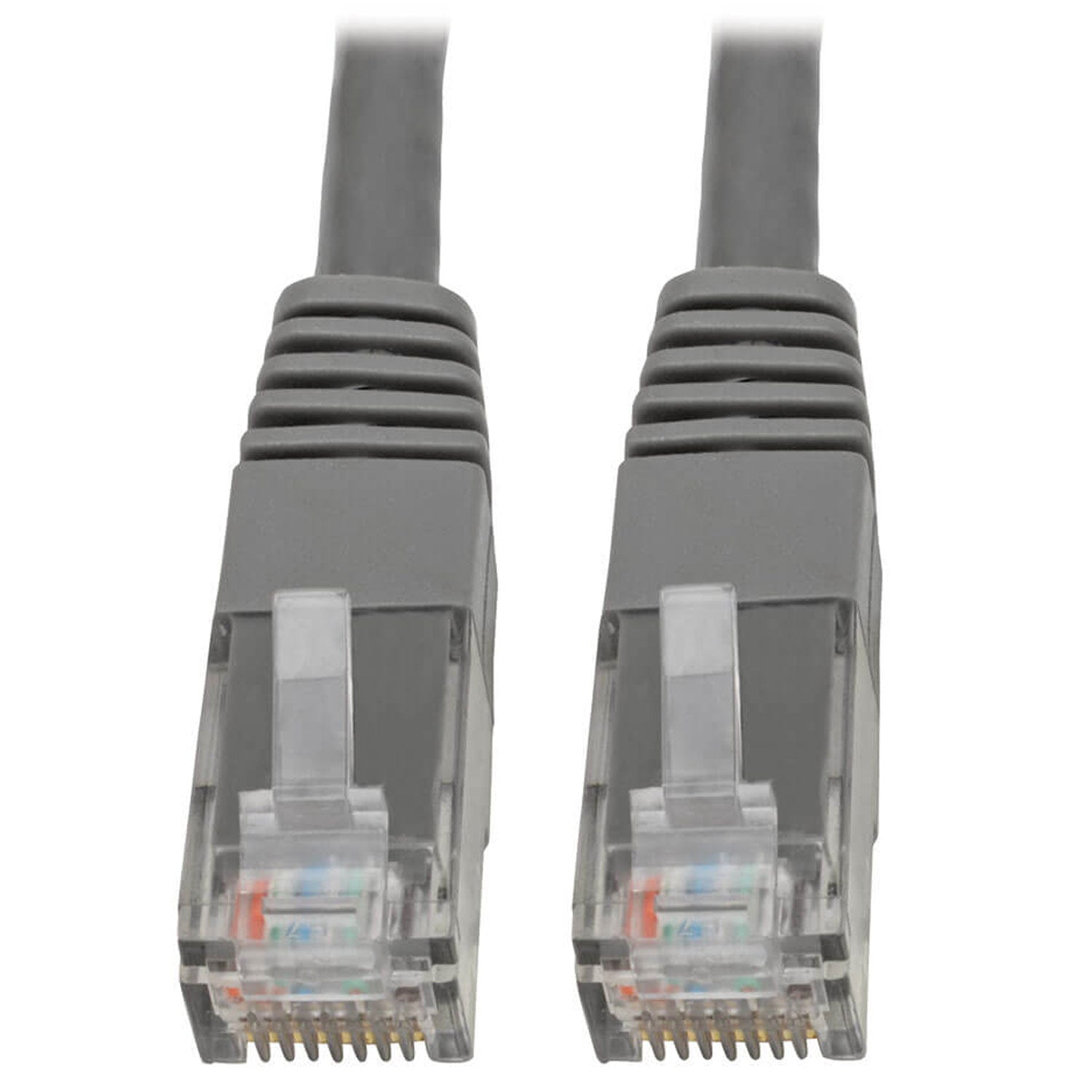 Tripp Lite N200-015-GY - Premium Cat5/5e/6 Gigabit Molded Patch Cable, RJ45 M/M 550MHZ Gray 15 Feet