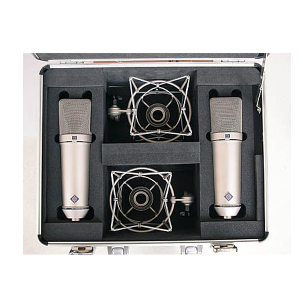 Neumann U 87 Ai Matched Stereo Pair Condenser Microphones (Nickel)