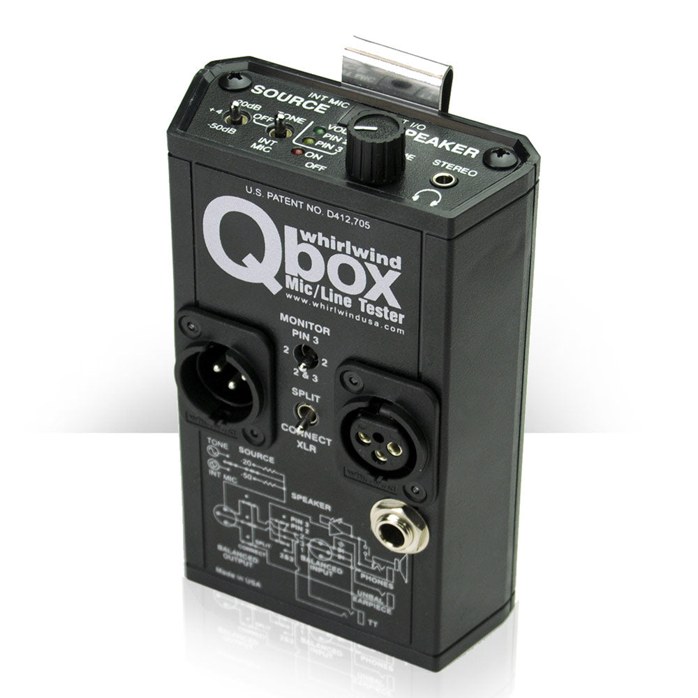 Whirlwind QBOX Audio Line Tester / Cable Tester / Test Tone Generator
