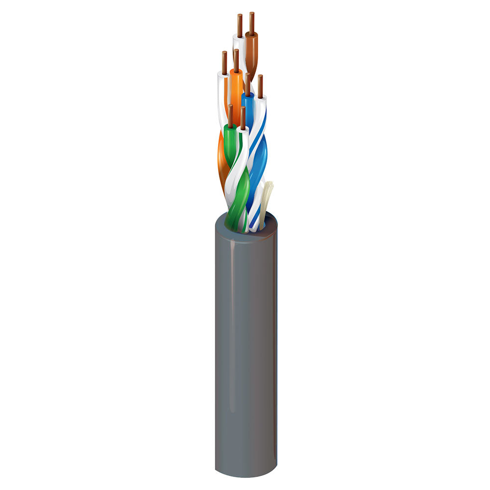 Belden 1583A - Bulk Cat5e Cable (Gray / 1000 Foot Spool)