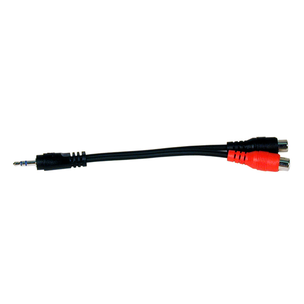 Comprehensive MP/2PJ-CS Stereo 3.5mm to Dual RCA Cable Adapter (6 Inch)