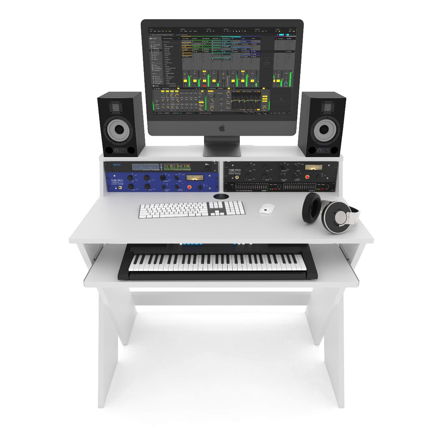 Glorious Sound Desk Compact - Studio or Editing Workstation (White)