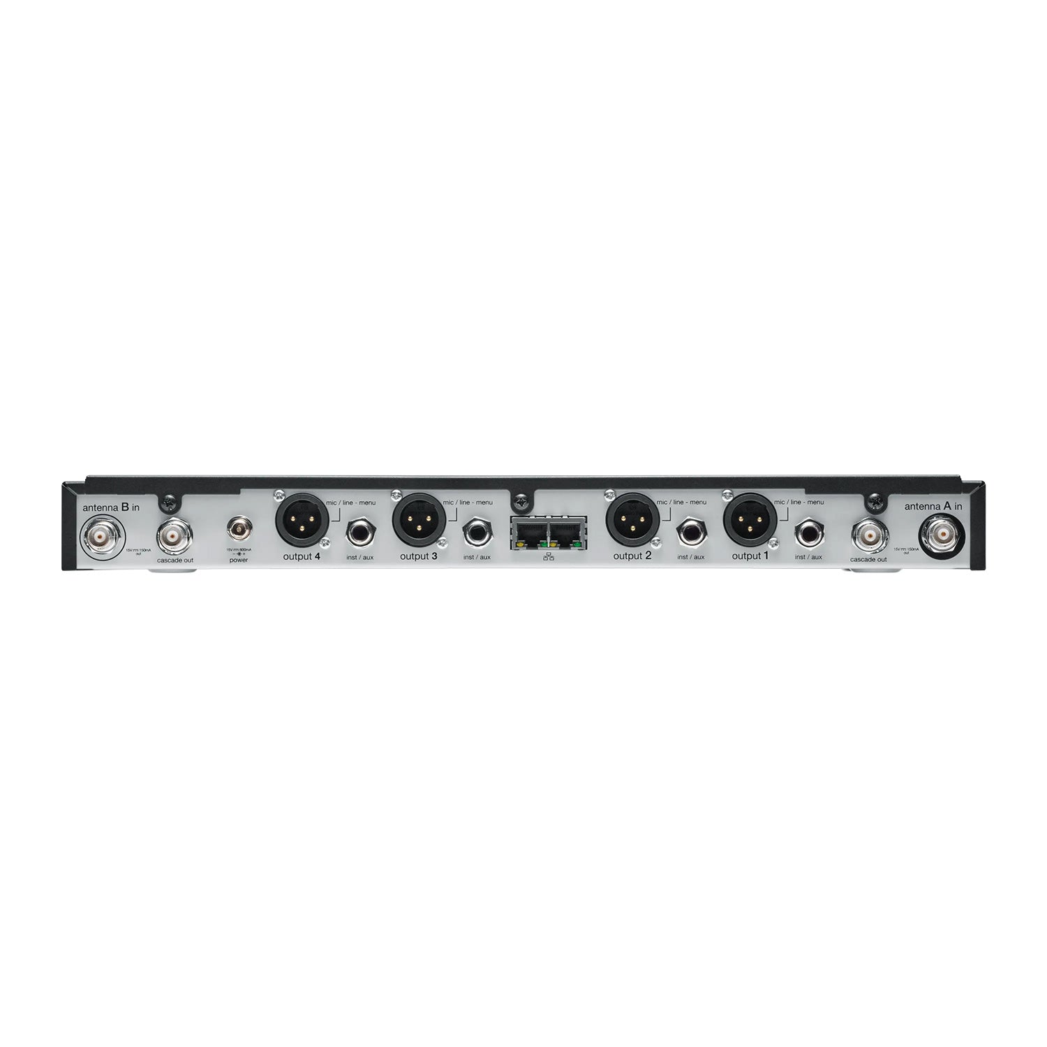 Shure SLXD4Q+ - Quad Channel Wireless Receiver for SLX-D Systems (G57 Band / 470-616 MHz)
