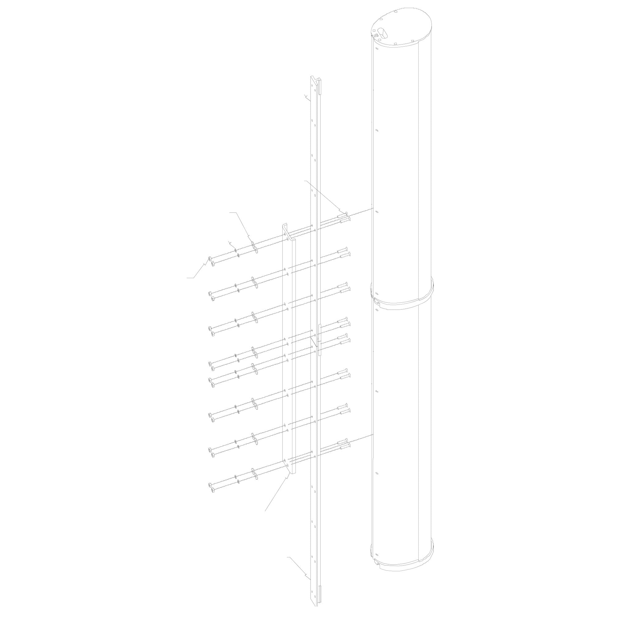 Biamp Desono ENT-CB1 - Coupler Bracket for Entasys Series (White)