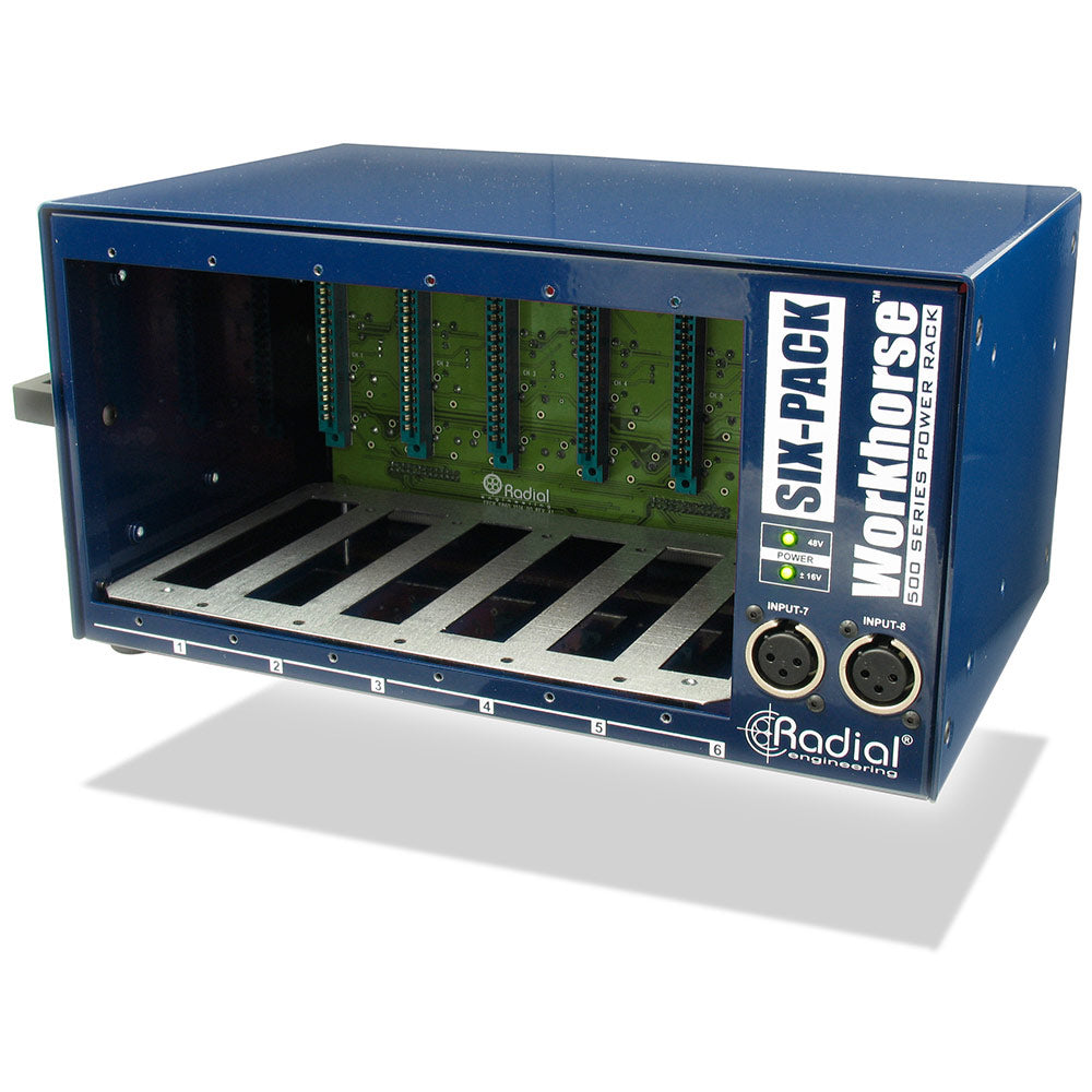 Radial Engineering Workhorse Six Pack 6 Slot 500 Series Chassis