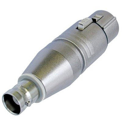 Neutrik NA2FBNC 3 Pin Female XLR to BNC Adapter