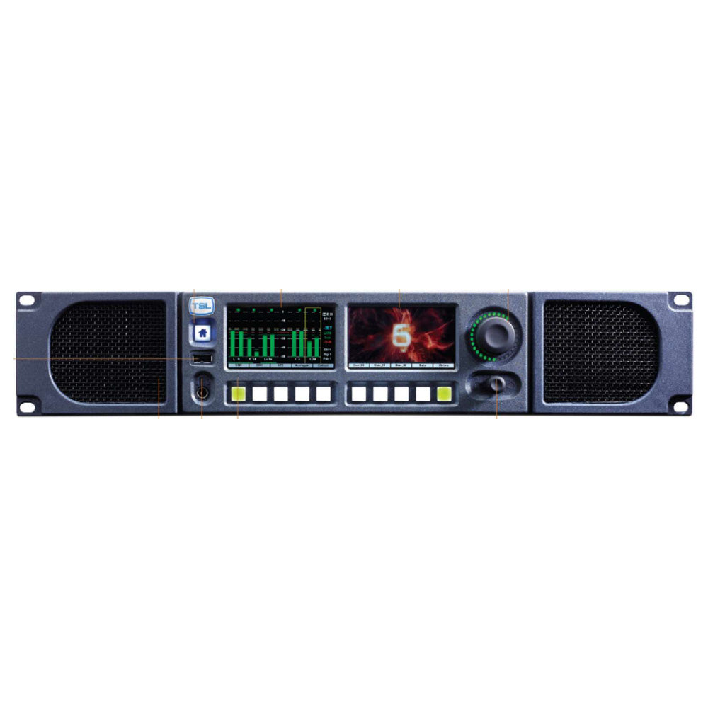 TSL PAM2-IP-3G-ND-DNT - 3G SDI / Dante / AES67 Precision Audio Monitor
