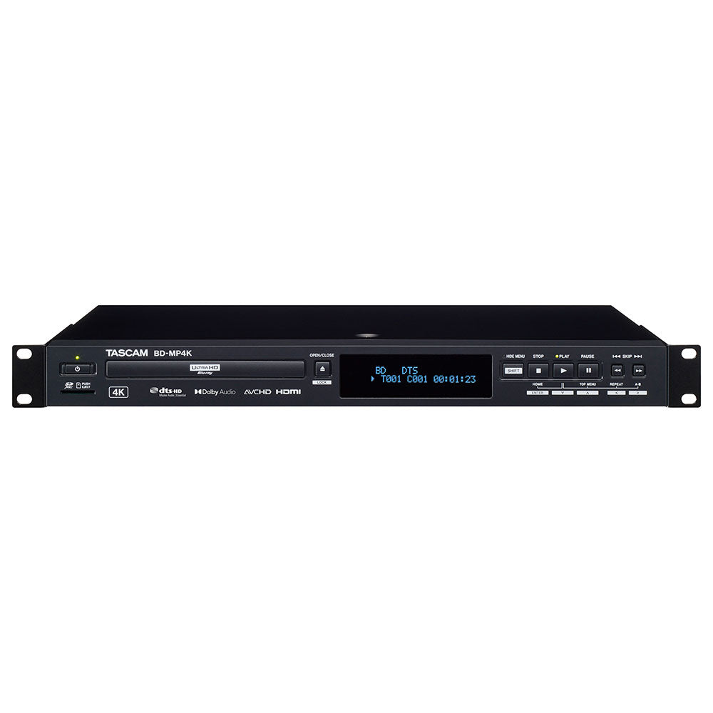 Tascam BD-MP4K 4K UHD Blu-ray/DVD/CD/SD/USB Player
